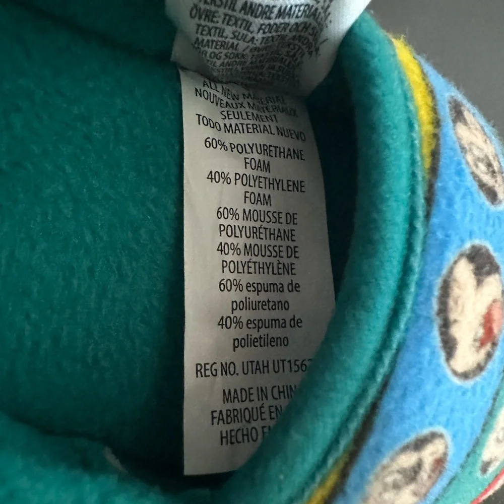 Disney Mickey Mouse Blue/Teal Toddler Slippers NWT Various Sizes Available